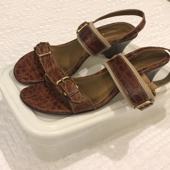 Liz Claiborne Shoes - Price Reduced Claiborne brown leather sandals
